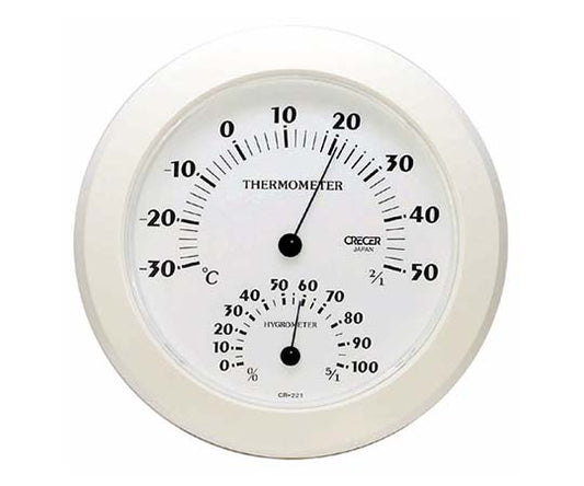Thermo-hygrometer, white CR-221W 1 piece