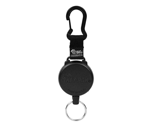 カラビナキーリール120CM　NO.488B ｹﾌﾞﾗｰ 1個