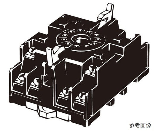 共用ソケット 丸形ソケット P2CF(表面接続)　P2CF-11 1個