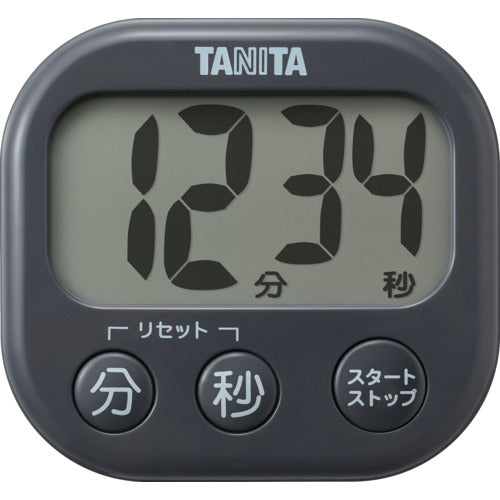 ＴＡＮＩＴＡ　抗菌でか見えタイマー　ＴＤ−４２９−ＧＹ　TD-429-GY　1 個