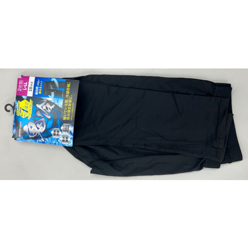 ｏｋａｍｏｔｏ　鬼冷ワーク無地レギ１０分丈冷感吸水Ｌ−ＬＬ：ｗｈ　ブラック　678-995-63-90　1 足