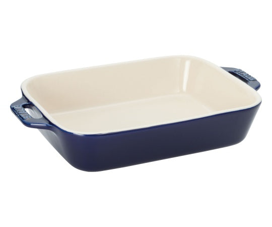 Staub Rectangular Dish 34 Blue 40511-149 1 piece