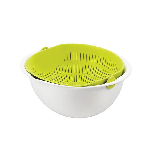 Mirakuru Colander and Bowl Large Green MZ-3510 1 piece