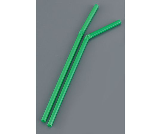 Flexible straws (500 pieces) Green LF-621 1 case (500 pieces)