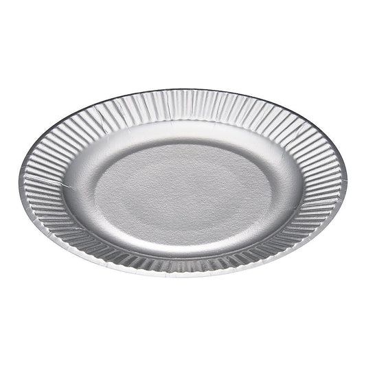 紙皿シルバープレート(100枚入) 6号 1ケース(100枚入)