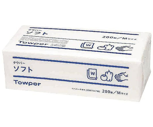 トウカイ ペーパータオル (25束入) タウパー ソフトM 1ケース(200枚×25束入)