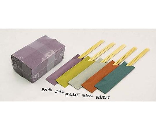Chopstick wrap "Miyabi" (shrink-wrapped in a bundle of 500 pieces) Iris, 1 case (500 pieces)