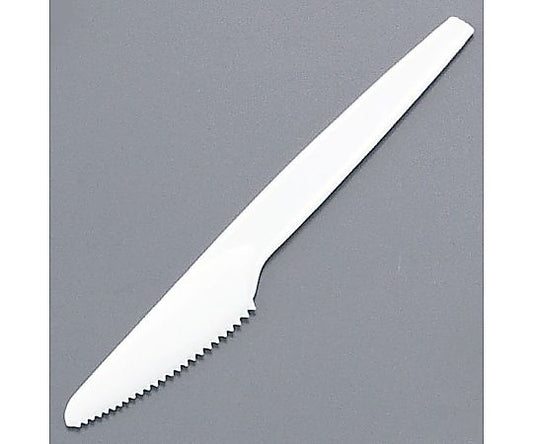 Disposable knife, medium size (500 pieces), white, bagged, 1 case (500 pieces)