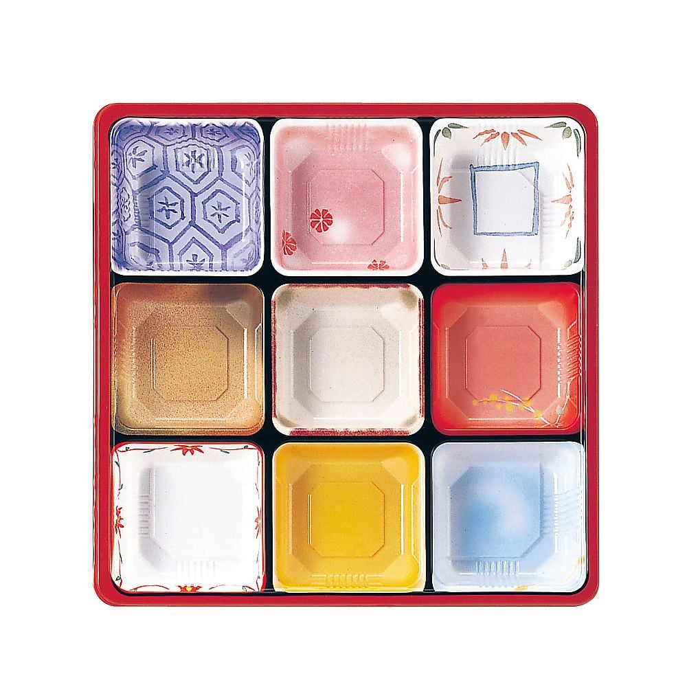 夢彩ごぜん(50枚入)TSR-BOX 80-80 中仕切Ⅱ 柄付 1ケース(50枚入)