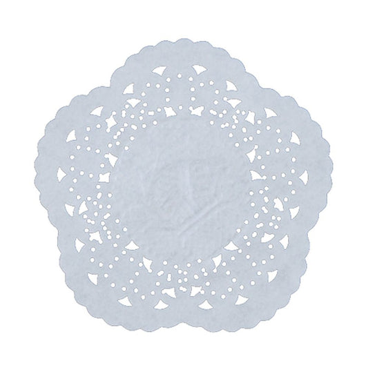 Oil-resistant lace paper, round, size 4 (500 sheets) 1 case (500 sheets)