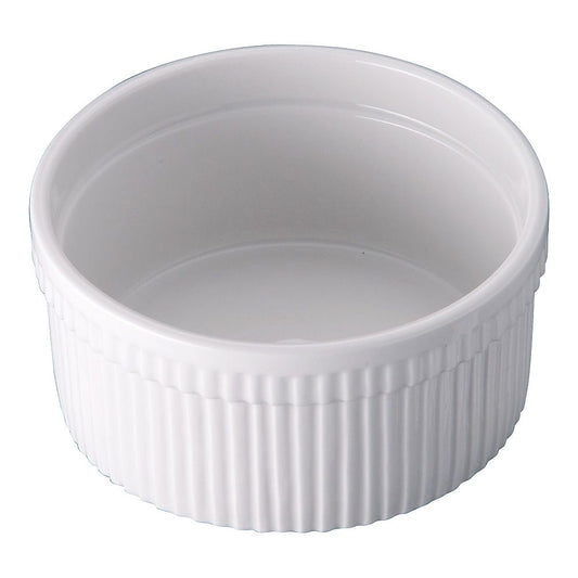 Heat-resistant ceramic souffle XLL φ120×H57mm 1 piece
