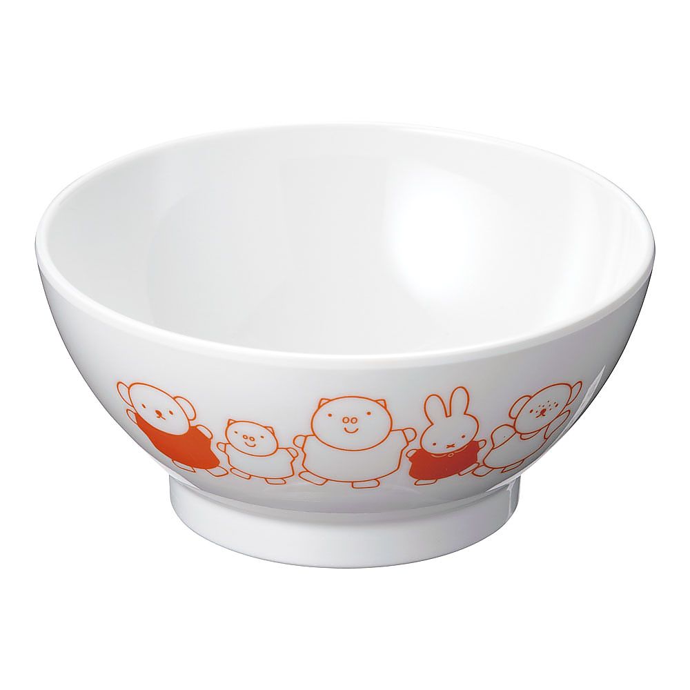 Melamine Children's Lunch Box Series Miffy CM-7P Rice Bowl (Body) 1 Piece