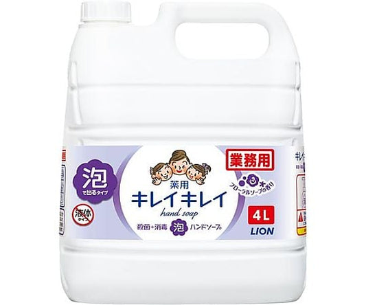 キレイキレイ薬用泡ハンドS フローラルS 詰替4L　245209 1本