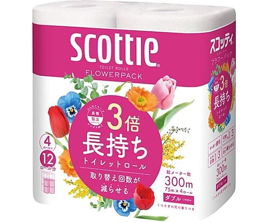 Scotty Flower Pack W75m 4 rolls 1 pack (4 pieces) 22733 1 pack (4 pieces)