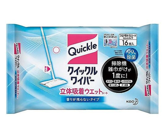 クイックルワイパー 立体吸着ウェットシート 16枚　327826 1パック(16枚入)