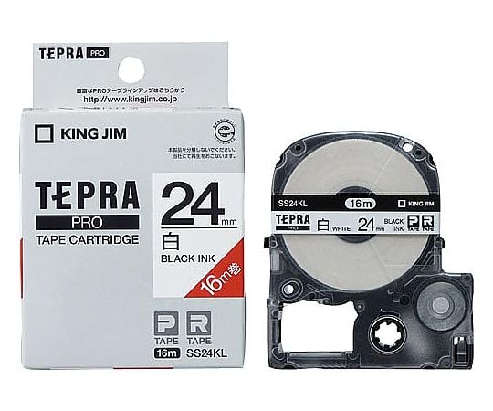 Tepra PRO Tape Long White Black 24mm SS24KL 1pc