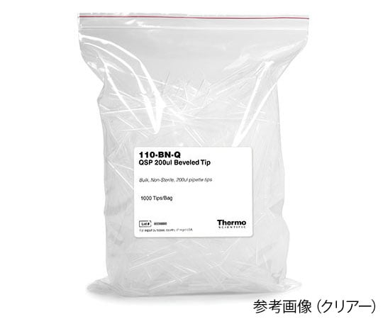 QSP ピペットチップ 5-250μL クリアー 51mm バルク(1000本入)　117-N-Q 1袋(1000本入)