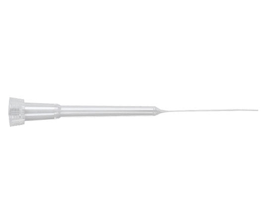QSP ピペットチップ 0.5-10μL ゲルローディング用先端極細タイプ クリアー 56.6mm ラック(204本×5ラック)　124-R204-Q 1箱(204本×5個入)
