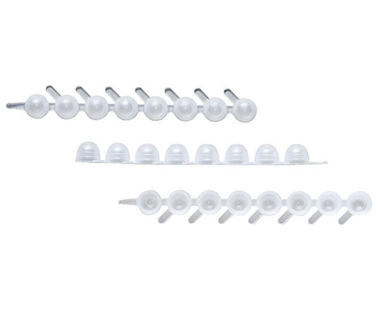 QSP マイクロテストチューブ1.2mL用8連キャップ 1箱（96本×10パック入）　847-Q 1箱(96本×10パック入)