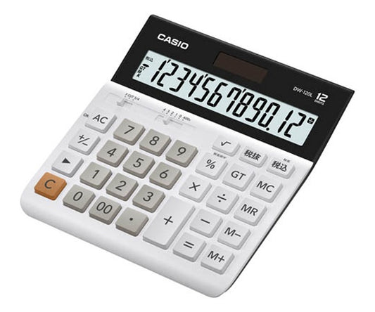 横長ワイド電卓(12桁)　DW-120L-N 1個