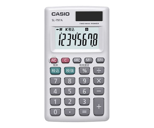 Personal calculator card type (8 digits) SL-797A-N 1 unit