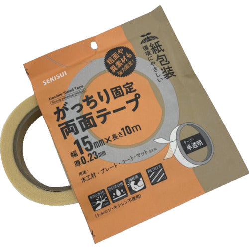 積水　がっちり固定両面テープ　１５ｍｍｘ１０ｍ　J5MPWT3　1 巻