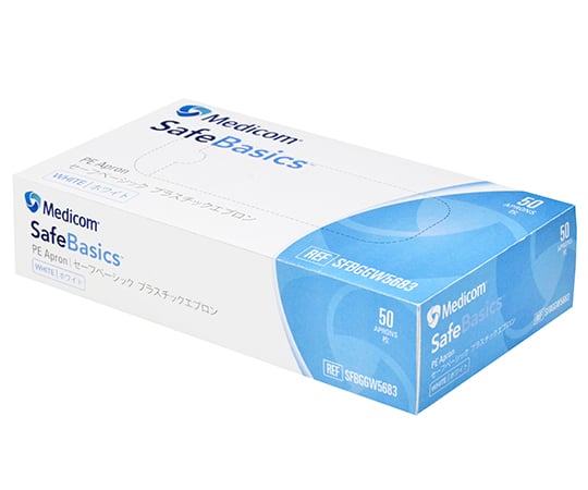세이프 베이직 플라스틱 앞치마 화이트 50장입 SFBGGW5683 1상자(50장입)