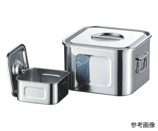 AG 18-8 Shallow Square Kitchen Pot (with knob) 22.5cm 1 piece