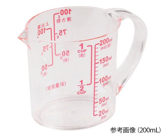 ENJOY　KITCHEN大きい目盛耐熱計量カップ200mL　C-4741 1個
