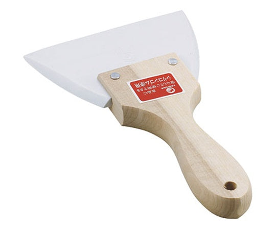 New wooden handle triangular silicone rubber spatula, large, 1 piece