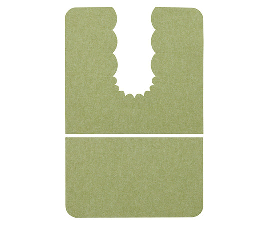 Barrier-free Okunaga Toilet Mat, Plain, Green, KE-96, 1 ​​piece