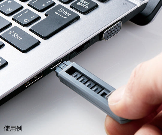 USB Type-C Port Guard 1 unit, 6 stoppers, ESL-TYPEC1 1 set