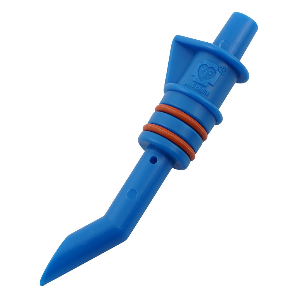 Straight adapter blue AD-S-BL 1 piece