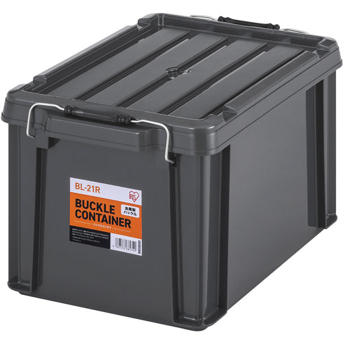 IRIS 299202 Buckle Container BL-21R Charcoal Gray BL21RH 1 pc