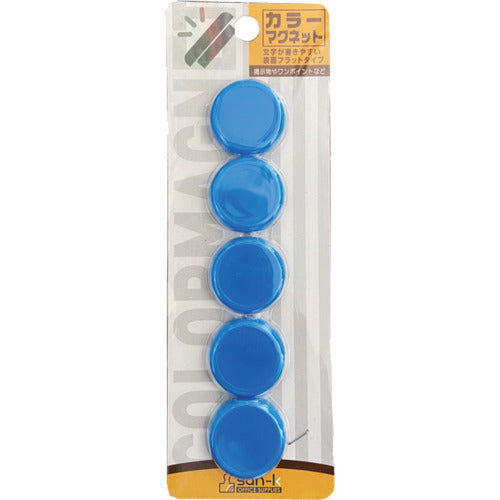 Sankei Color Magnet 30φ Blue 5 pieces CMRS-30-BU 1 PK