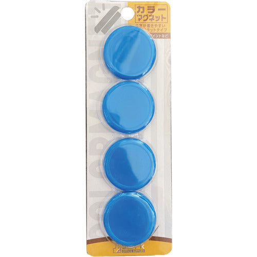 선케이 컬러 마그넷 40φ 파랑 4개입 CMRS-40-BU 1 PK