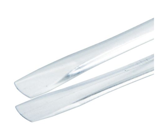 透明プラスチック製ピンセット　120mm　先丸平型　TPP-234-TM 1本