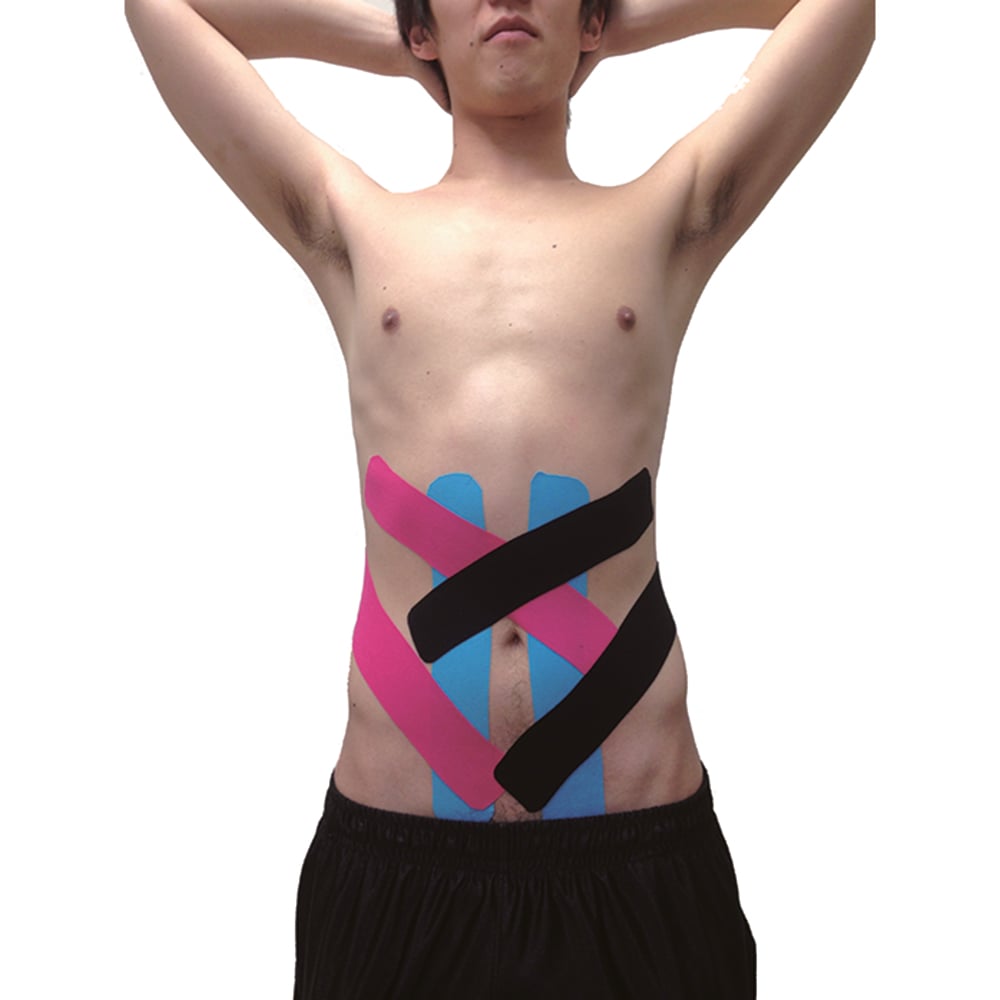 さらさキネシオロジーテープ 5cm×5m 青 6巻入 1箱　6KLB500 1箱(6巻入)