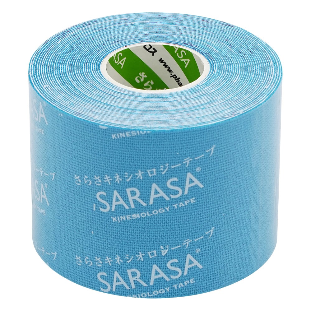 さらさキネシオロジーテープ 5cm×5m 青 6巻入 1箱　6KLB500 1箱(6巻入)