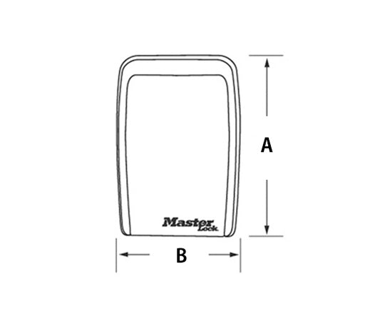 82x53x119mm Key Box (Push Button Type) EA983ZA-66 1pc