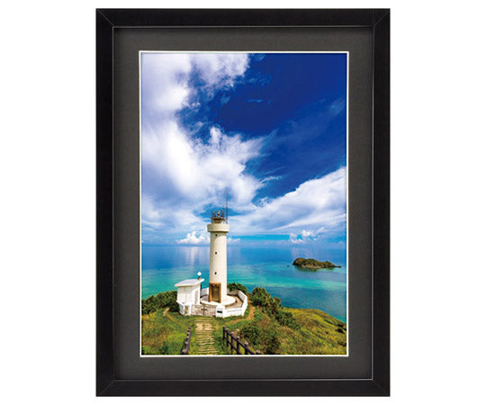 목제 액자 MM-01 A4 사이즈 아크릴 스탠드 첨부 블랙 FWMM01-BKA4A 1개