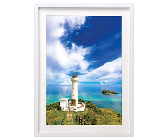 목제 액자 MM-01 A4 사이즈 아크릴 스탠드 첨부 화이트 FWMM01-WTA4A 1개