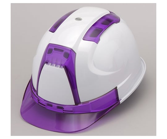 ヘルメット　Venti（ヴェンティー）　白/ヴァイオレット　No.390F-OTVV 1個