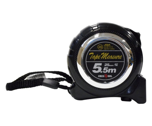 락 첨부 메이저(JIS 첨부) 5.5 m×25 mm 블랙 478138642 1개