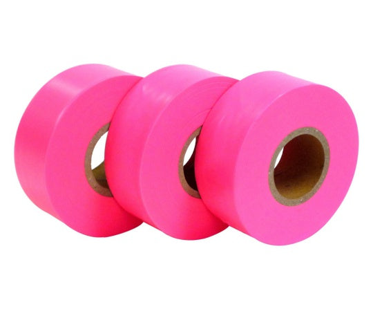 Sign Tape for Marking 30mm x 50m Pink 3-Pack 478138406 1 Pack (3 Pieces)
