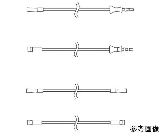 酸素供給チューブ 2m 両端ソケット 1箱（10本入）　41580 1箱(10本入)