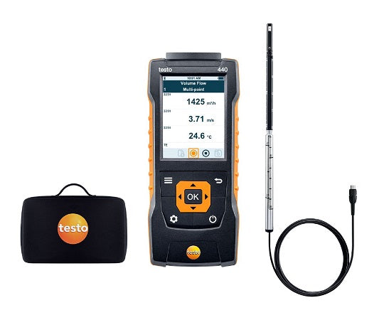マルチ環境計測器 testo 440 熱線式風速計セット　0563 4400 1セット