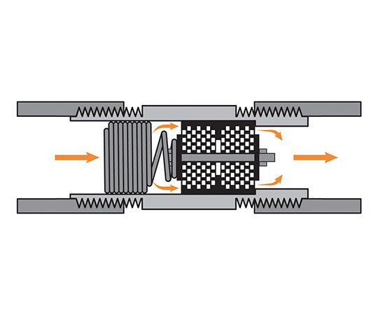 MSEスタティックミキサー15A（1/2B）配管用　XSN-15A 1個