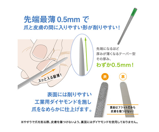 平テーパー爪ヤスリ（粗目）　1682 1個