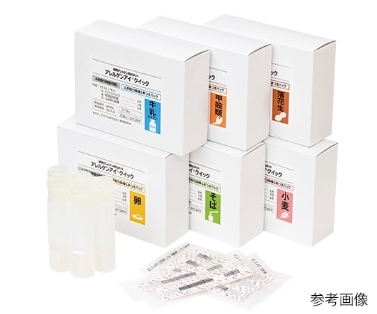 알레르겐 아이(R) 퀵 닦아 검사용 밀 닦아 면봉 5개 첨부 팩 음식 알레르겐 검사 키트 1상자(5회용 입) 053075 1상자(5회용 입)